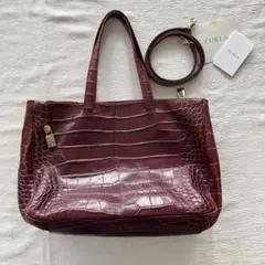 【本革レザー・天然皮革】FURLA レディース トートバッグ ※おまけ付き