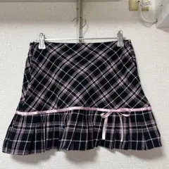 Y2K平成ギャルチェック柄ミニスカート