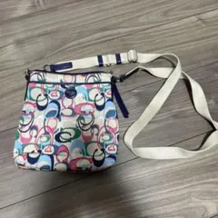 COACH コーチ ショルダーバッグ サコッシュ　スマホショルダー マルチカラー