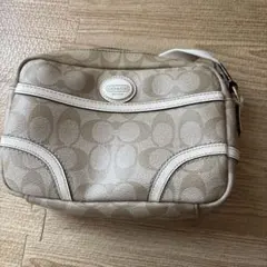 COACH シグネチャー ショルダーバッグ ベージュ