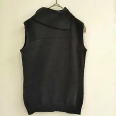MK MICHEL KLEIN+ ブラック ノースリーブ タートルネックセーターのサムネイル