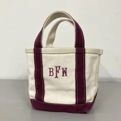 美品 L.L.Beanエルエルビーン ミニトートRイニシャル ハート 