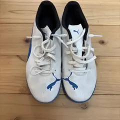Puma フットサルシューズ US 5.5 ホワイト/ブルー23.5