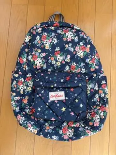 Cath Kidston ナイロンキルティング　花柄バックパック