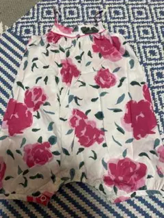 プチバトー　ベビー　花柄　ロンパース 12m 70 74 80