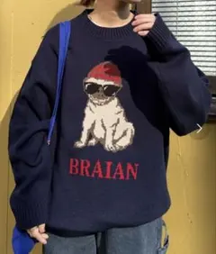 CIAOPANIC TYPY アニマルアソート柄ニット 犬　ニットセーター