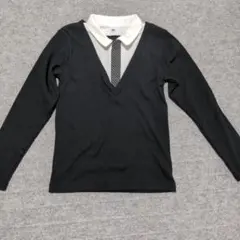 130　重ね着風　フォーマル　トップス　パンツ