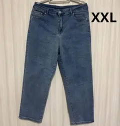 大きいサイズ　レディース　ストレッチストレート　デニム