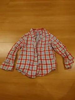 babyGap チェック柄長袖シャツ 110/56