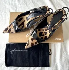 【GIUSEPPE ZANOTTI】レオパード柄 パンプス 34 1/2