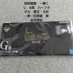 呪術廻戦　一番くじ　G賞　ハーフタオル　懐玉・玉折　〜参〜　灰原雄　新品未開封