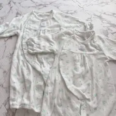 ベビー服　ロンパース　長袖　パイル地　50-60 2着セット