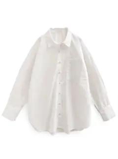 ラウンドヘムオーバーサイズシャツ[on300]