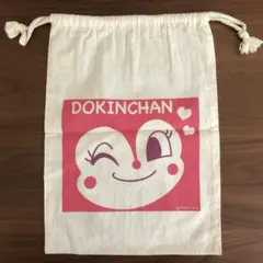 アンパンマン ミュージアム　限定　フェイス　巾着袋　ピンクのドキンちゃん