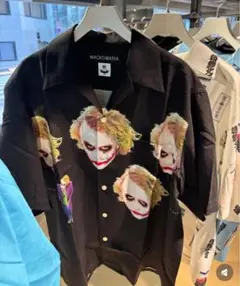 WACKO MARIA JOKER アロハシャツ 25ss 黒 L 新品未使用】WACKOMARIA ダークナイト ジョーカー L 黒 アロハ