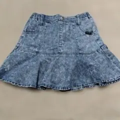 【美品】Fine Girl デニムフレアスカート 150cm
