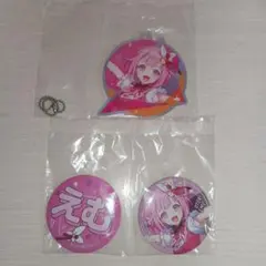 セガラッキーくじ　鳳えむ　アクリルキーホルダー　　 缶バッチセット