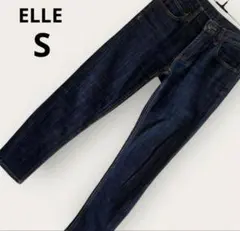 ELLE エル デニム ジーンズ スキニー ストレッチ S 美脚 インディゴのサムネイル