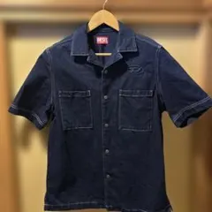 DIESEL ダークブルー ショートスリーブシャツ