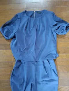 新品【apart by lowrys】セットアップオールインワンLサイズNavy