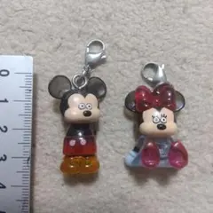 ディズニー　ミッキーマウス　ミニーマウス　チャーム