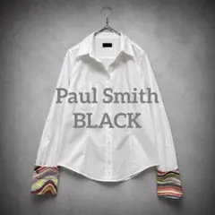 2161◆Paul Smith BLACK 長袖ブラウス 袖内側マルチカラー42のサムネイル