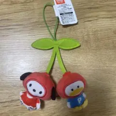 サンリオ なかよしさくらんぼペアマスコット ポチャッコ あひるのペックル