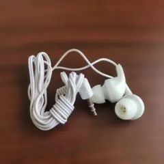 ホワイト 有線イヤホン ②マイク無し