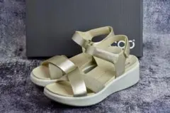 エコー ウィメンズ 本革 ウェッジ サンダル フロート エルエックスのサムネイル