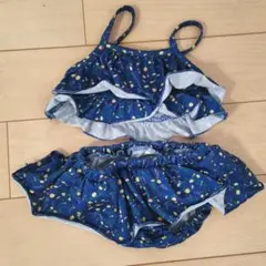80紺花柄セパレート水着まとめ買い150円引