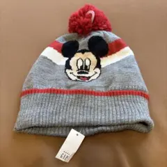 ミッキー ニット帽 48-50cm キッズ タグ付 2歳 3歳　ディズニー