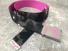 ROXY ロキシー ベルト 花柄 ピンク ブラック　y2k Y2Kのサムネイル