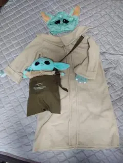 ハロウィン　スターウォーズ　ヨーダ コスチューム ぬいぐるみ付き