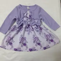 SHEIN ベビー ワンピース 6-9M パープル 花柄のサムネイル