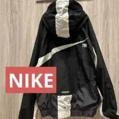 【美品】NIKE 刺繍ロゴ ビッグスウォッシュ アノラックナイロンパーカー 古着
