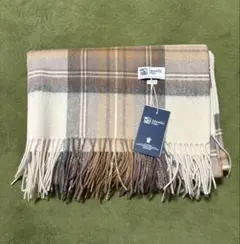 JOHNSTONS ジョンストンズ　大判 マフラー ナチュラルスチュワ-ト