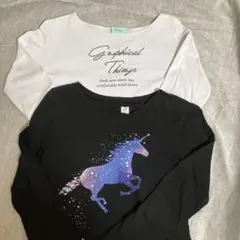 《週末限定お値下げ‼︎》　160 長袖カットソー2点　　　Lindsay ＆GAP