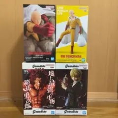 プライズフィギュア4点セット ワンパンマン・クラピカ・刃牙Grandista