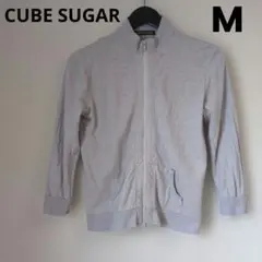 CUBE SUGAR ダブルジップ パーカー グレー M