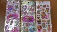 ウォーターインシール 日焼け キティ キラキララインストーンシール 3枚セット