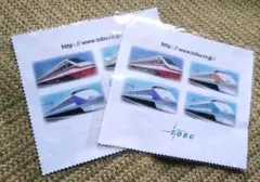 東武鉄道 特急スペーシア マイクロファイバークロス 2枚 未開封 非売品 希少のサムネイル