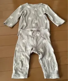 babygap グレー 星柄 ベビーパジャマ セットアップ　70