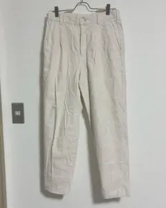 GU メンズ　コーデュロイワイドイージーパンツ　ナチュラルカラー　S