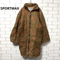 SPORTMAX レディースロングコート ペイズリー柄 イタリア製 昭和 レトロのサムネイル