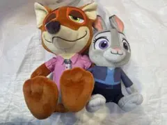 ズートピア2 ニック・ワイルド　ジュディ・ホップス ペアぬいぐるみ