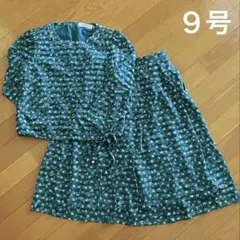 小花柄セットアップ　グリーン系