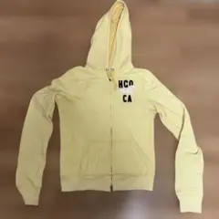 HOLLISTER イエロー ジップパーカー Sサイズ y2k 短丈