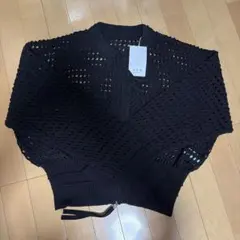 【未使用】アダムロペ メッシュニットブルゾン タグ付きのサムネイル
