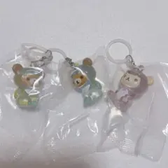 リラックマ きょうりゅう着ぐるみ　めじるしアクセサリー　３つ