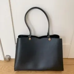 NATURAL BEAUTY BASIC ハートカットトートバッグ　ブラックのサムネイル